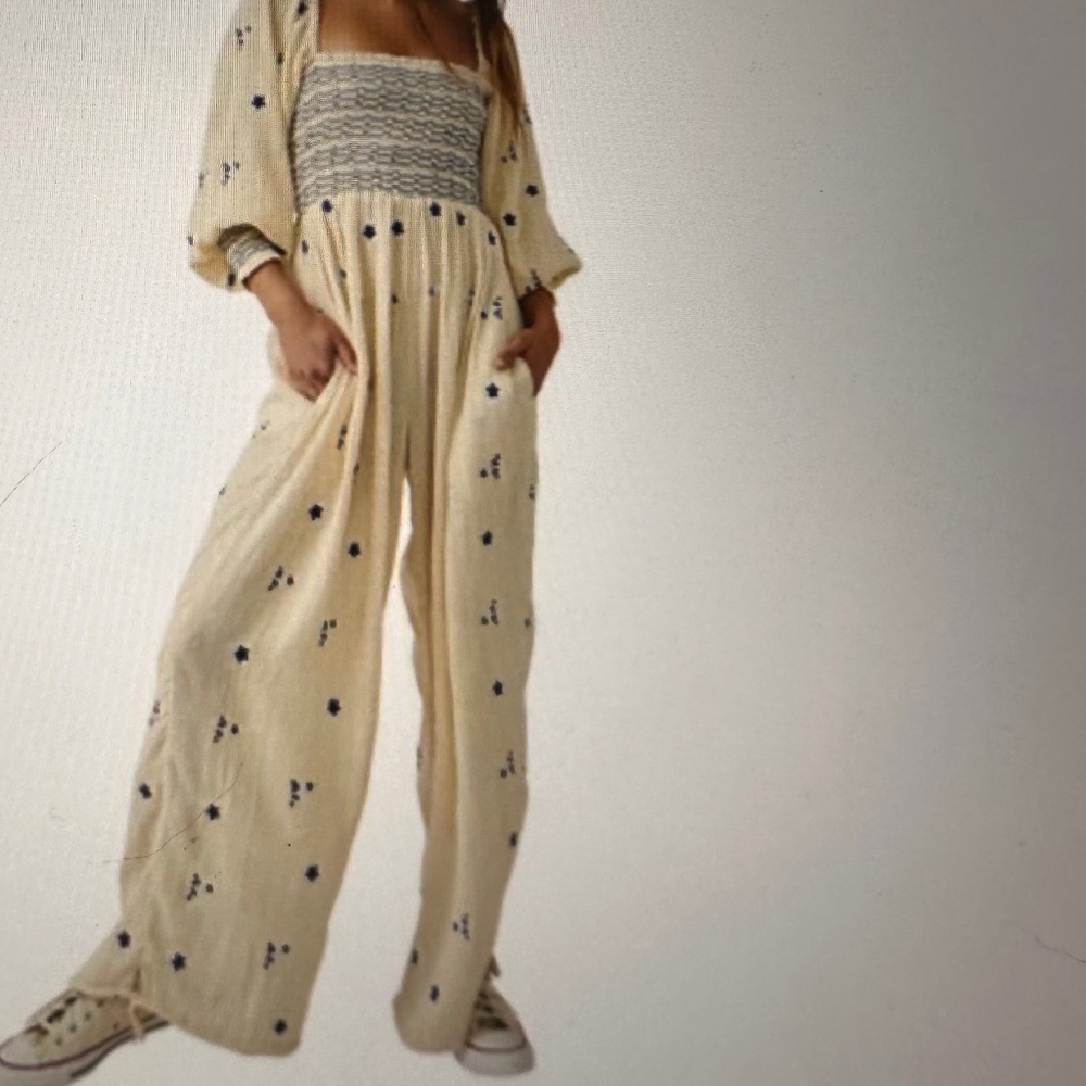 🆕 FREE PEOPLE Dahalia Jumpsuit SZ Xs 🆕